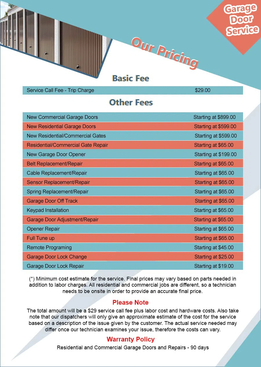 Golden Garage Door Service Irvine, CA 949-298-3398